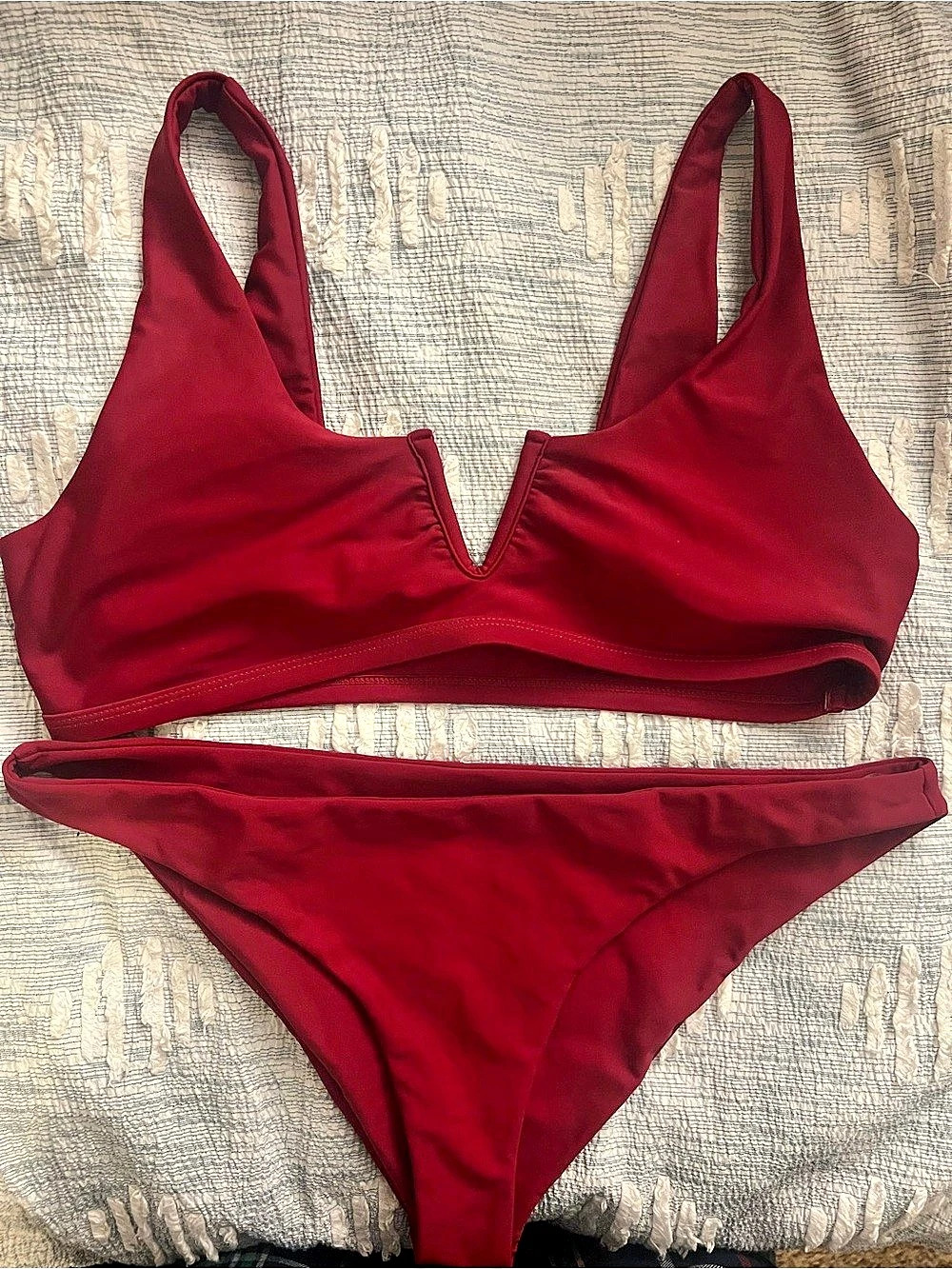 SHEIN Red Bikini Set Size Large Like New